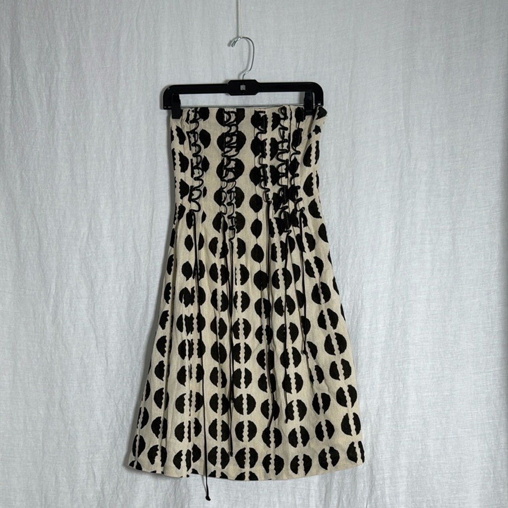 Vintage 90s Cynthia Rowley Dress Size 10 Strapless